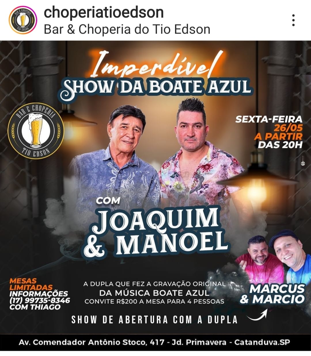 Show da Boate Azul com Joaquim & Manoel