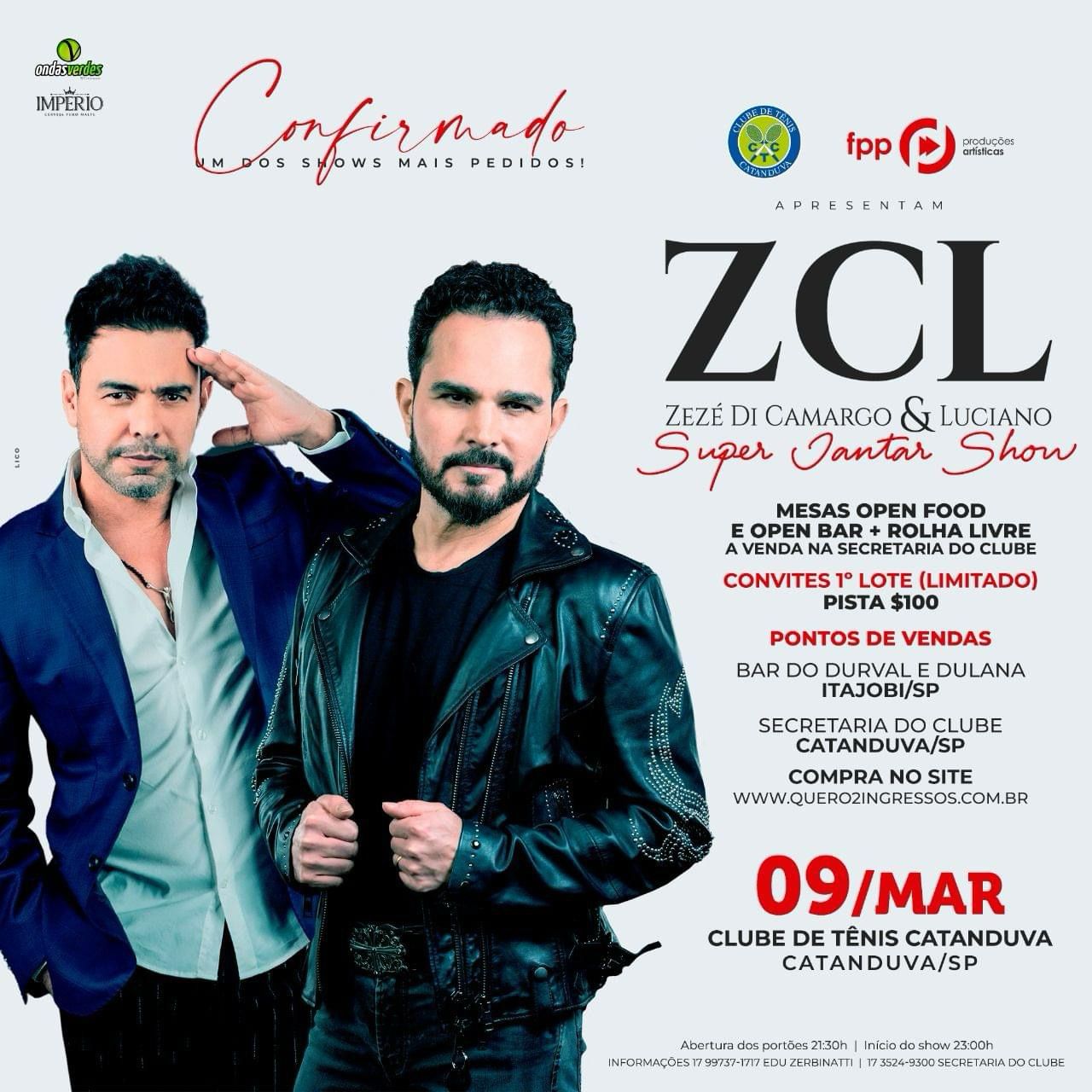 Super Jantar Show com Zezé di Camargo & Luciano,