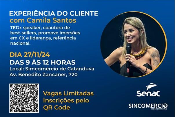 Palestra Senac: Experiência do Cliente com Camila Santos