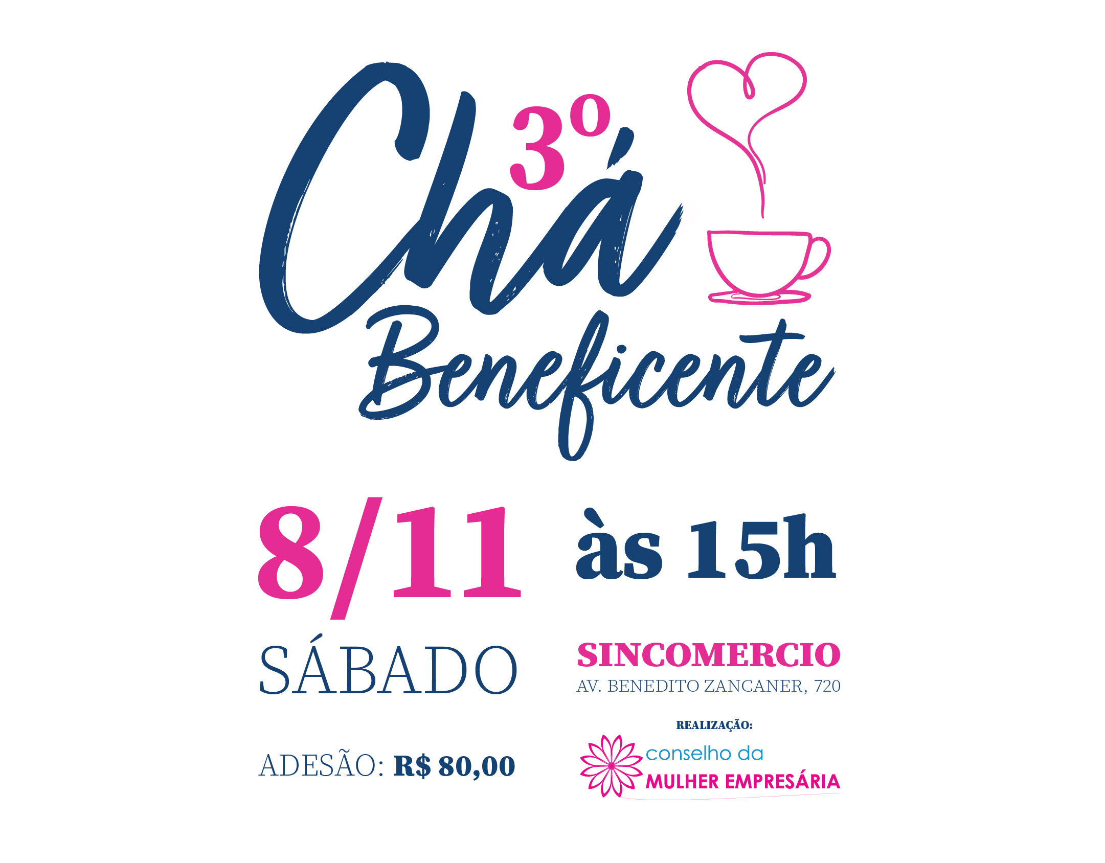 3º Chá Beneficente do Conselho da Mulher Empresária