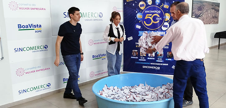 Confira os ganhadores do 1º sorteio da Campanha Sincomercio 50 Anos – Show de Prêmios