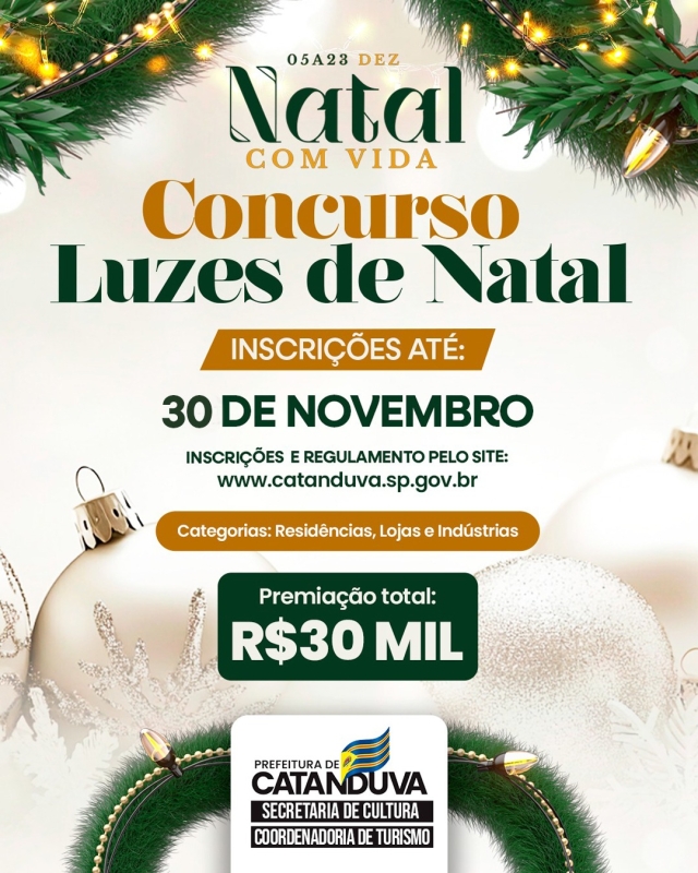 Natal com Vida 2025: Concurso de Decoração – Inscrições